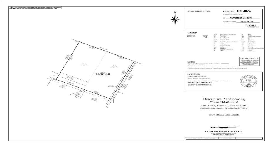 701 6 Avenue, Slave Lake, Alberta T0G 2A3, ,Land,For Sale,6,A2211907