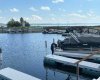 Marina with inlet to lake