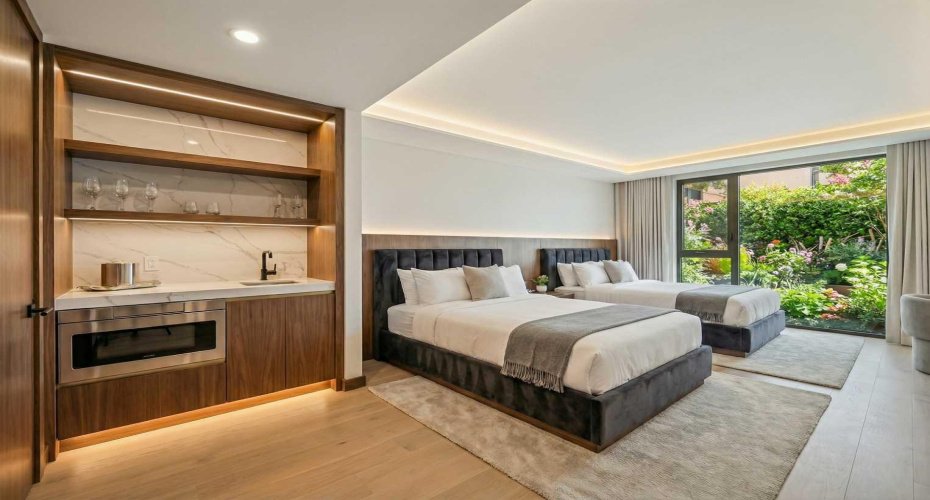 Rendering of the guest suites