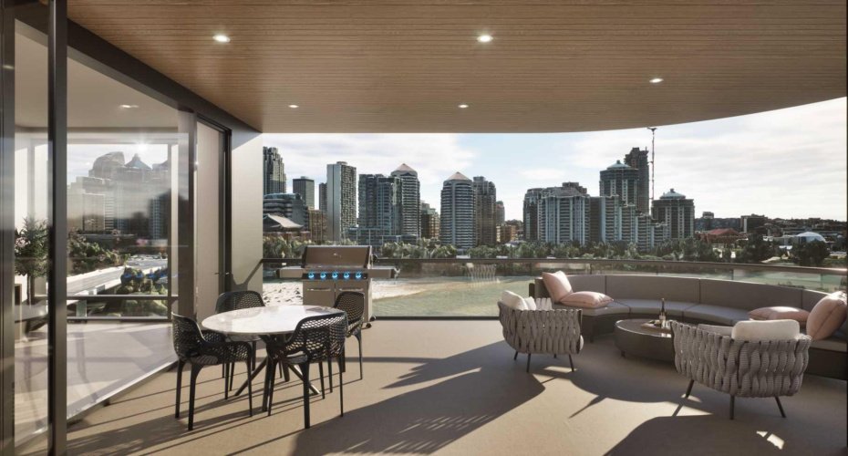 Rendering of the Balcony