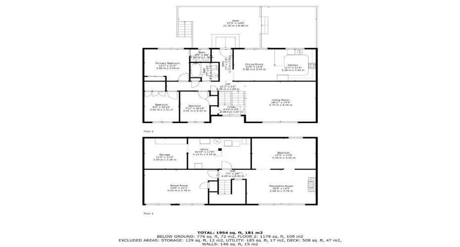 FLOORPLAN BOTH LEVELS