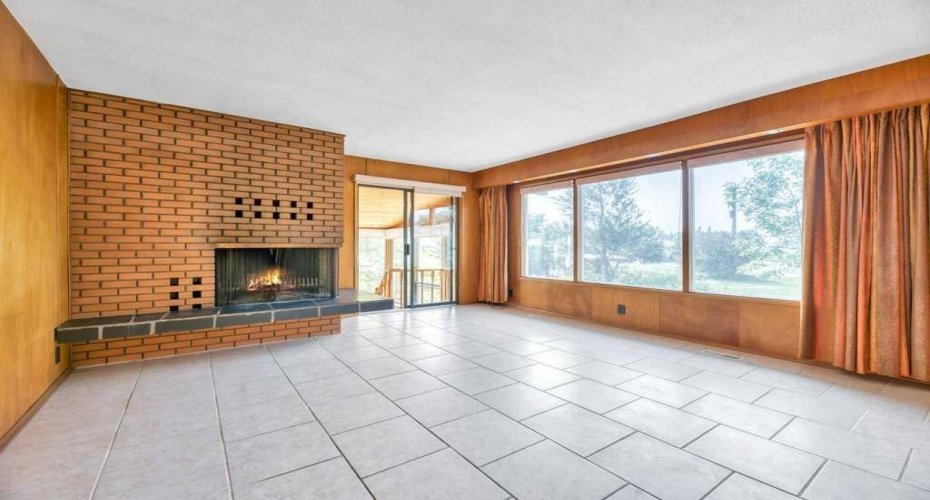 Main Floor Living Area with Amazing Wood Burning Fireplace