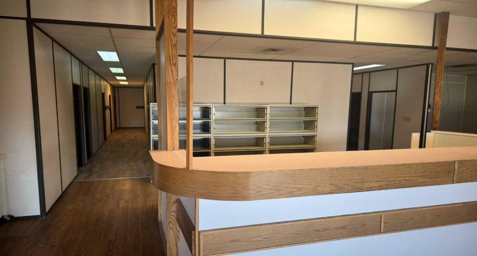 Reception Desk, hallway