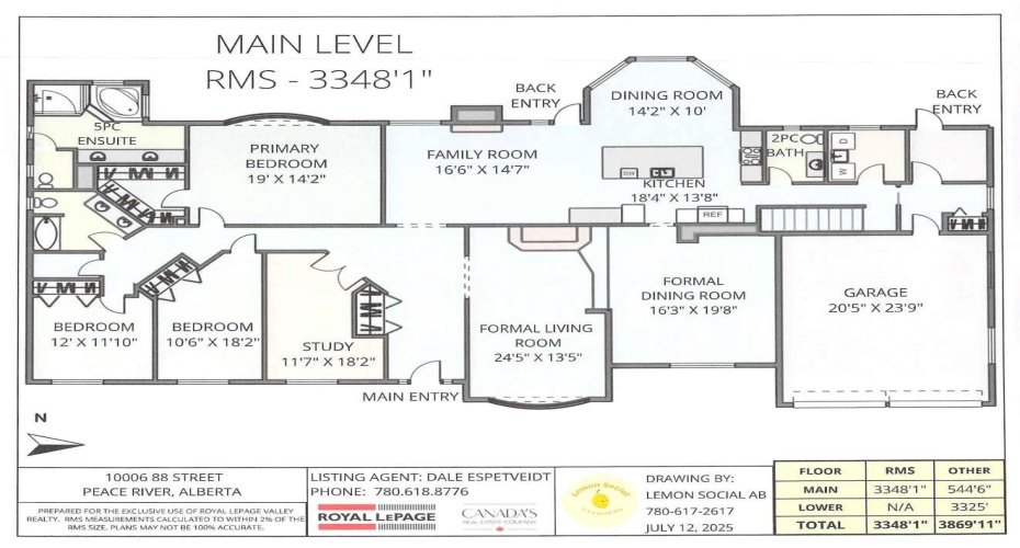 10006 88 Street, Peace River, Alberta T8S 1N8, 3 Bedrooms Bedrooms, ,4 BathroomsBathrooms,Residential,For Sale,88,A2240074