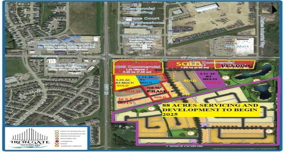 CORNER OF 47TH AVENUE HIGHWAY 20, Sylvan Lake, Alberta T4S 2J7, ,Land,For Sale,HIGHWAY 20,A2241241