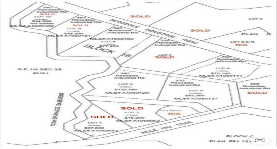 LOT 9 360 INDUSTRIAL Road, Drumheller, Alberta T0J 0Y0, ,Land,For Sale,360 INDUSTRIAL,A2221461