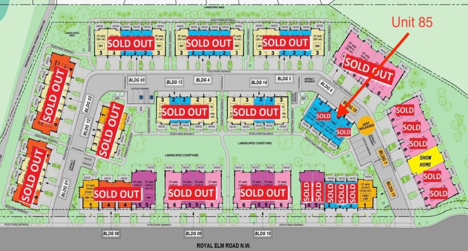 85 Royal Elm Green, Calgary, Alberta T3G 0G8, 2 Bedrooms Bedrooms, ,3 BathroomsBathrooms,Residential,For Sale,Royal Elm,A2246857