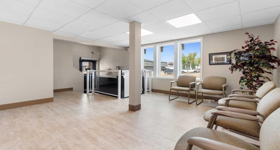 Inviting reception area.