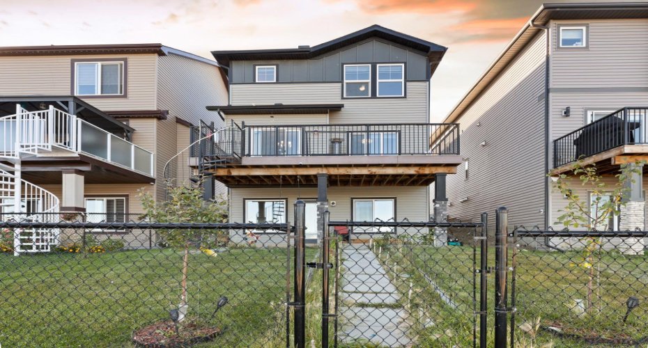 Back view walk out basement