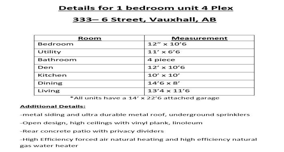 325 5 Street, Vauxhall, Alberta T0K2K0, ,Commercial,For Sale,5,A2252152