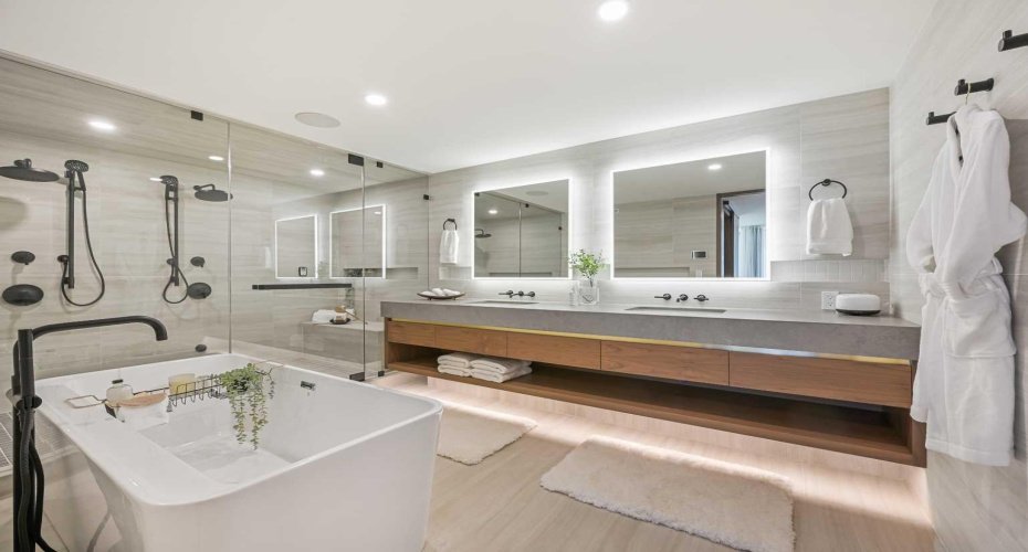 Actual bathroom example in the show suite