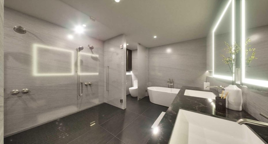 Rendering of Bathroom Executive Modern