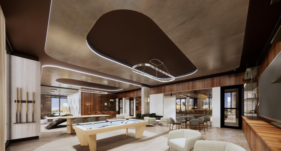Rendering of the sky lounge