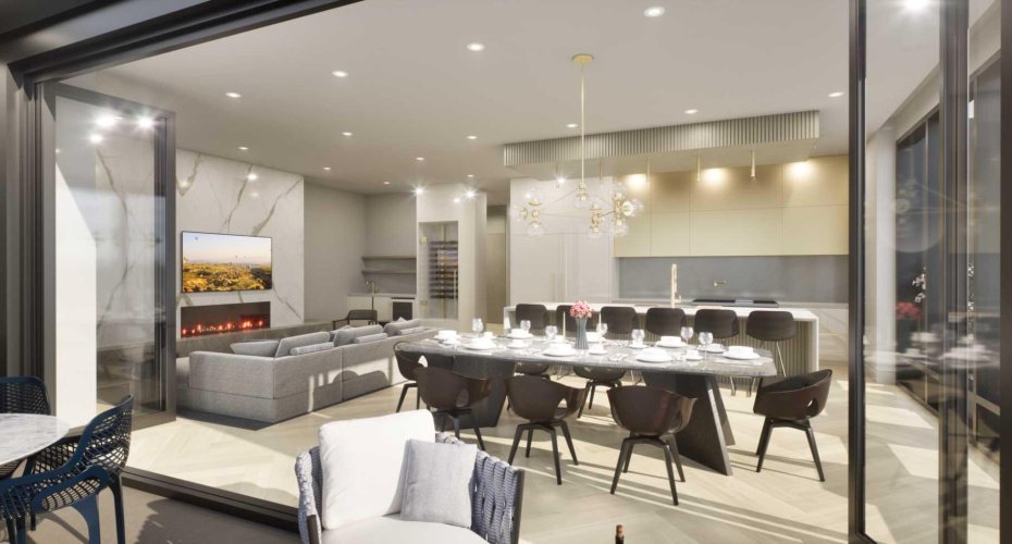 Rendering of Kitchen Vintage Modern