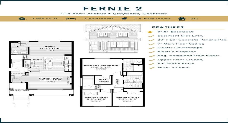 414 River Avenue, Cochrane, Alberta T4C 3B8, 3 Bedrooms Bedrooms, ,3 BathroomsBathrooms,Residential,For Sale,River,A2254459