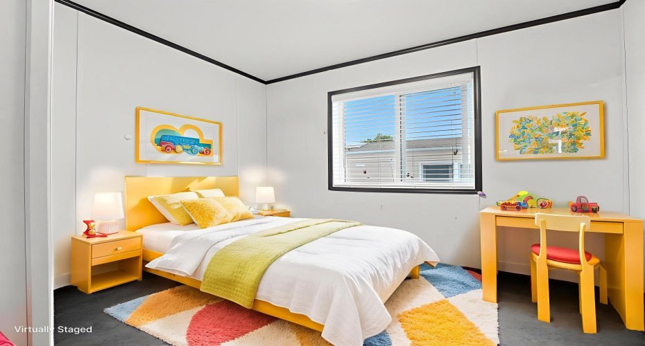 Quaint but functional 2nd bedroom on the east wing of home!