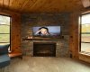 Covered Deck Gas Fireplace