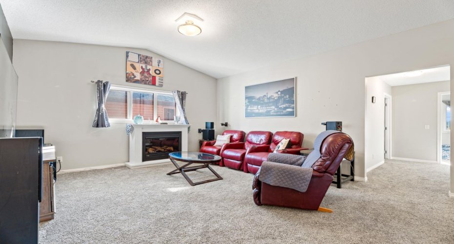 family room on upper floor