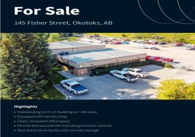 145 Fisher Street, Okotoks, Alberta T5S 2C3, ,Commercial,For Sale,Fisher,A2263849
