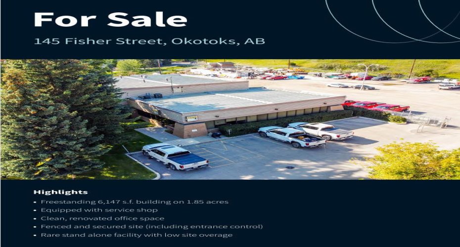 145 Fisher Street, Okotoks, Alberta T5S 2C3, ,Commercial,For Sale,Fisher,A2263849