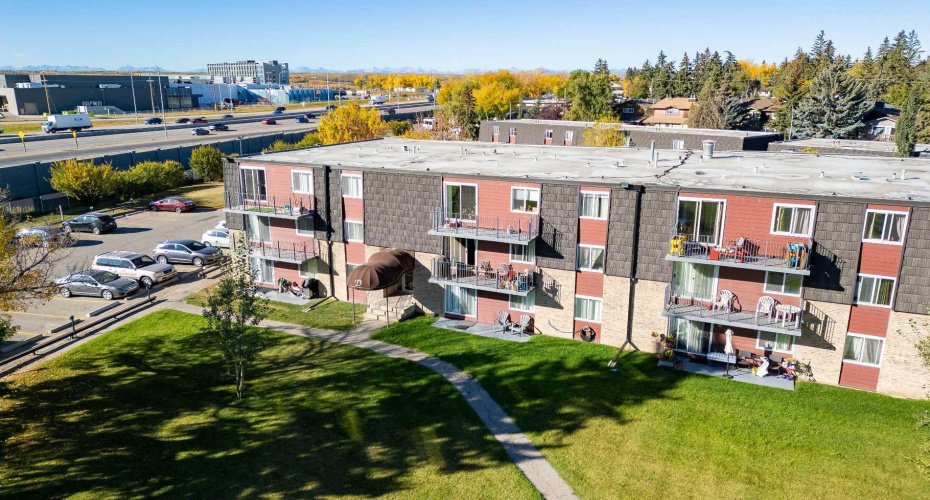 Exterior view of Building D.