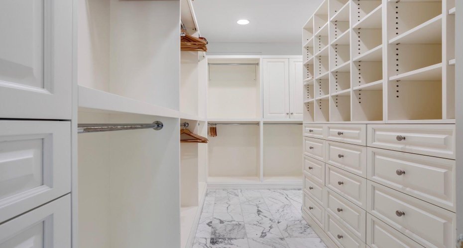 Impressive walk-in closet