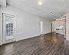 Open concept kitchen/living area