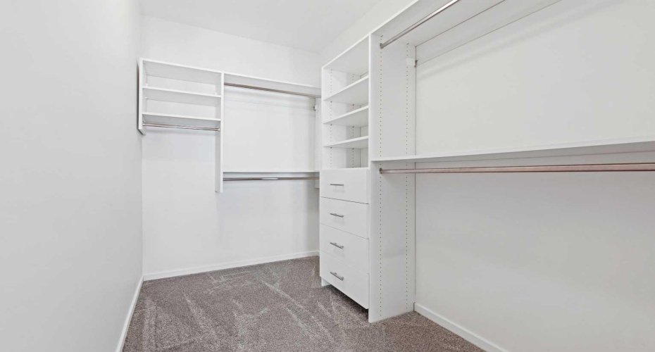 Primary walk in closet