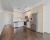 Open concept kitchen/living area