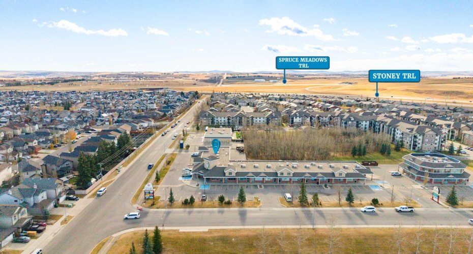 Close to Spruce Meadows and Stoney, with Residential Homes Across the Street