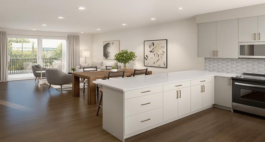 Rendering: Kitchen Living Dinning