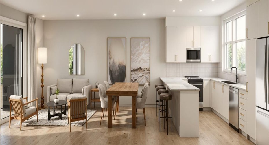 Rendering: Kitchen Living & Dinning