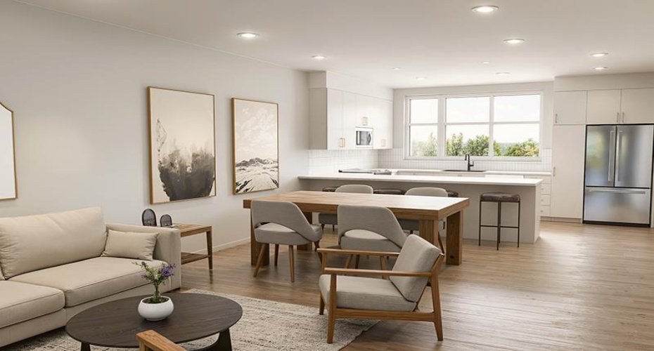 Rendering: Kitchen Living & Dinning