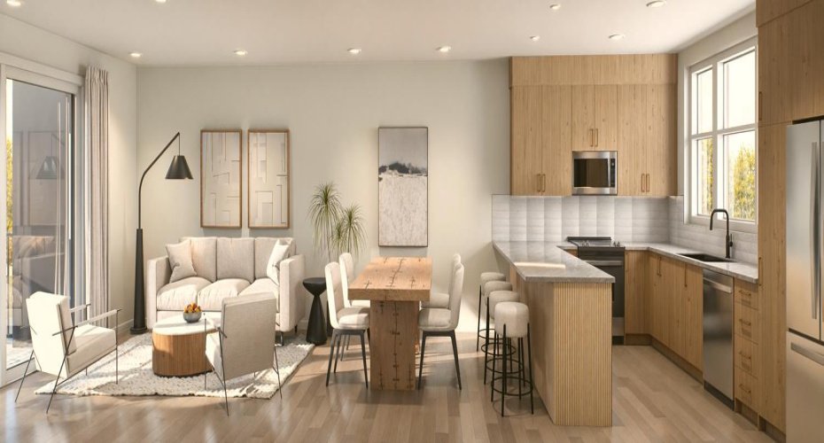 Rendering: Living, Dinning , Kitchen