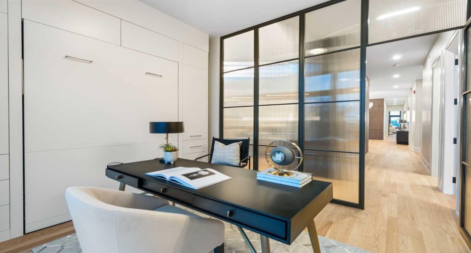 Office with Built-in Murphy Bed