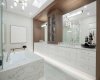 Large Soaker Tub with skylights