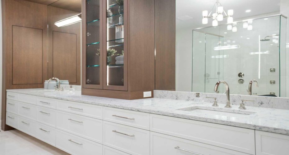 Custom Double Vanity with incredible storage