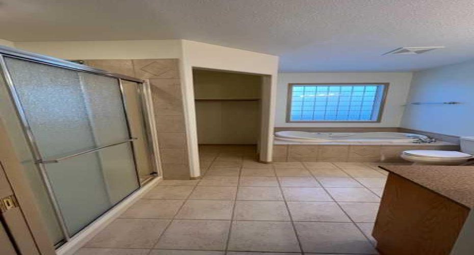 Primary ensuite w walkin clioset