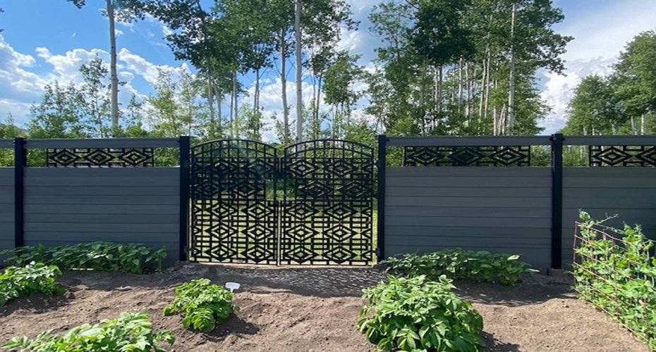 Gate opens to breezeway in the back & walking trail
