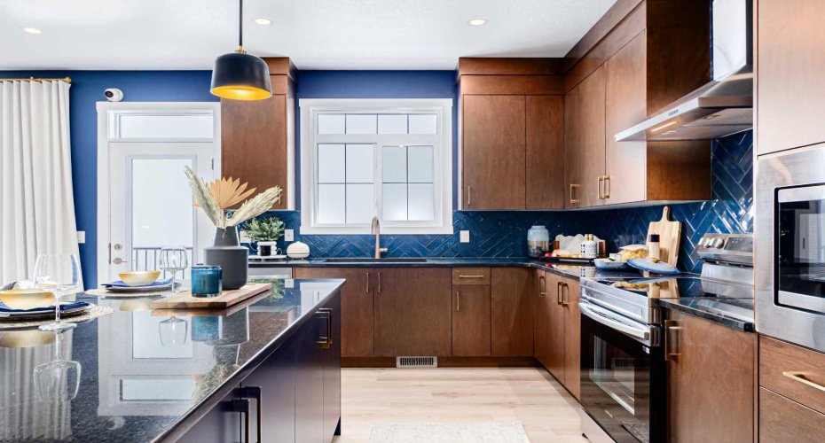 Photos are representative of the Calaria II show home in Logan Landing. Finishes may differ