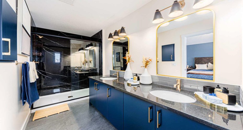 Photos are representative of the Calaria II show home in Logan Landing. Finishes may differ