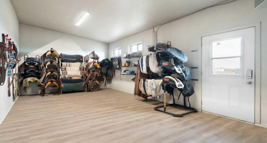 Heated tack room: south barn