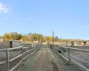 Post and rail paddocks with shelters