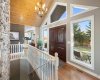 Front foyer, solid teak doors