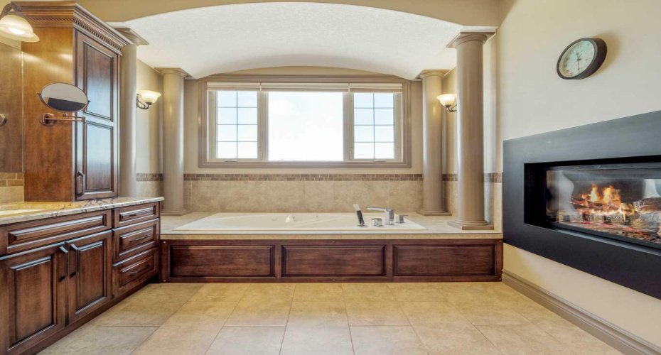 Ensuite with Double-Sided Fireplace