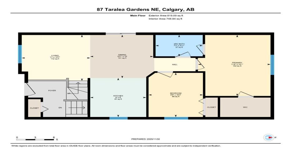 87 Taralea Gardens, Calgary, Alberta T3J 4W5, 3 Bedrooms Bedrooms, ,2 BathroomsBathrooms,Residential,For Sale,Taralea,A2273185