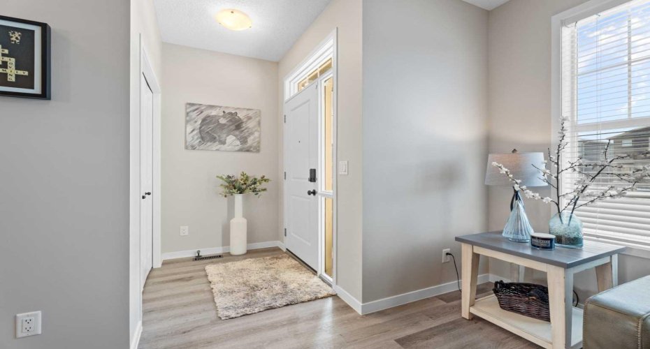 Inviting entryway creates a warm first impression as soon as you walk through the door