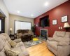 Living room with hardwood floors