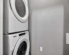 Stacked Washer/Dryer & Pantry
