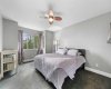 Large Primary Bedroom. Downtown View from the Large Windows.  ***FEB 2026!! MOST RECENT UPGRADE!! THE ENTIRE UPPER LEVEL CARPETING REPLACED WITH NEW LUXURY 60 oz HIGH END CARPETING (New photos coming soon).